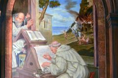21-5 The Medieval Scribe Mural Depicts A Monk of the Middle Ages Copying A Manuscript In McGraw Rotunda New York City Public Library Main Branch.jpg